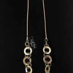 Custom Jewelry Wax Cord With Round Shells And Resin Rings Set By IVETH