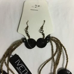 Mommy Paradise Custom Jewelry 5 Strands Shell And Resin Multi Strands Necklace Set Multi Color By IVETH