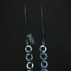 Custom Jewelry Wax Cord With Round Shells And Resin Rings Set By IVETH