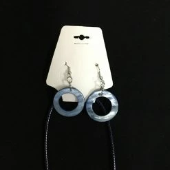 Custom Jewelry Wax Cord With Round Shells And Resin Rings Set By IVETH