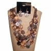 Mommy Paradise Custom Jewelry 5 Strands Shell And Resin Multi Strands Necklace Set Multi Color By IVETH