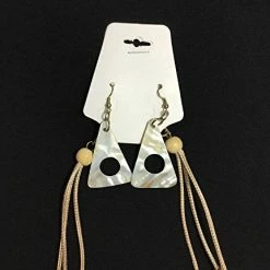 Custom Jewelry 3 Strands Wax Cord With Multicolor Kabibi Shells And Natural Wood Beads Set By IVETH