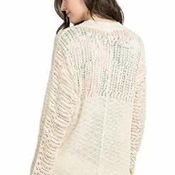 IVETH Dolman Sleeve Pointelle Cardigan