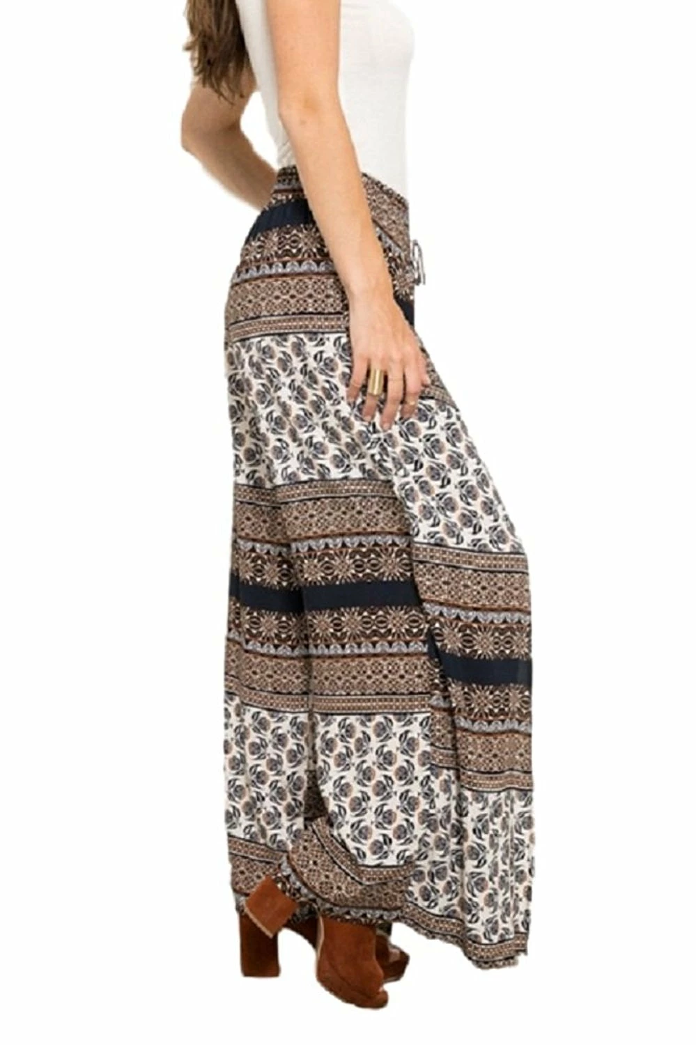 Scarf Print Wide Pants By IVETH Apparel 4 Scarf Print Wide Pants By IVETH Apparel