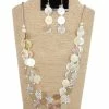 Custom Jewelry Wax Cord With Sequins Buttons Necklace Set By IVETH