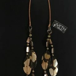 Custom Jewelry 2 Strand Necklace With Wax Cord And Lip Shells Set By IVETH 18 Custom Jewelry 2 Strand Necklace With Wax Cord And Lip Shells Set By IVETH