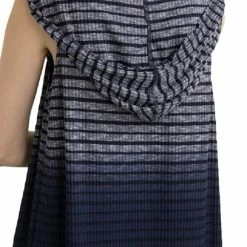 Apparel Tie Dye Sleeveless Hoodie Cardigan In Navy By IVETH 10 Apparel Tie Dye Sleeveless Hoodie Cardigan In Navy By IVETH