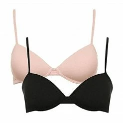 Everyday Bras Royce Lingerie Petite T-Shirt Bra Black And Blush 2 Pack