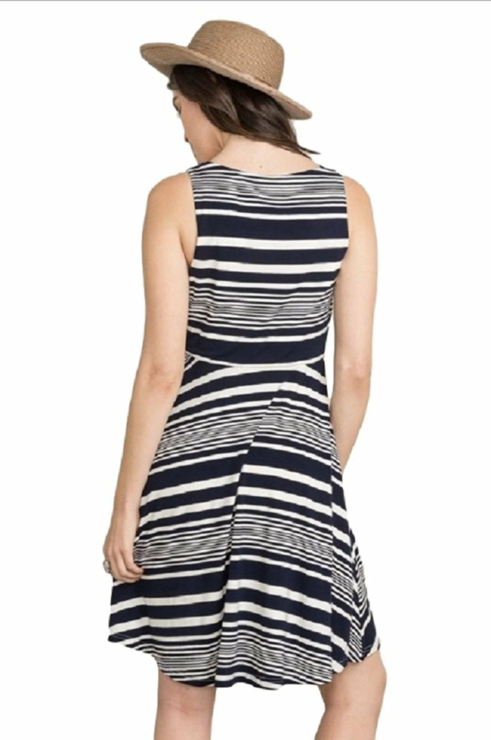 Knotted Waist Stripe Dress By IVETH 6 Knotted Waist Stripe Dress By IVETH