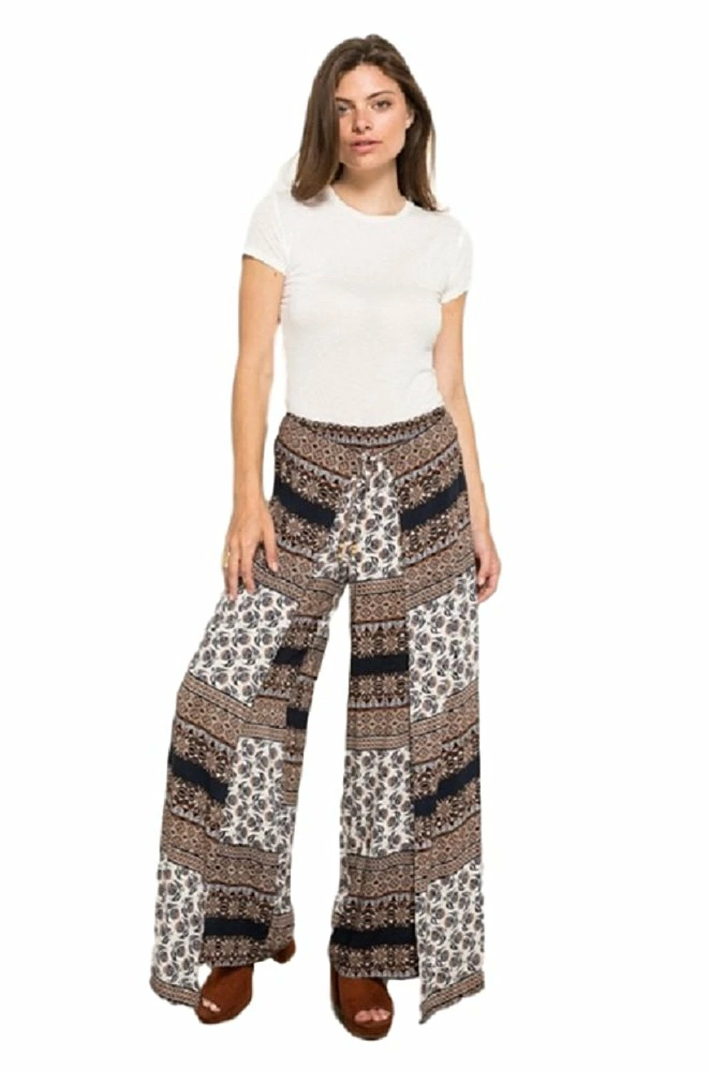 Scarf Print Wide Pants By IVETH Apparel 6 Scarf Print Wide Pants By IVETH Apparel
