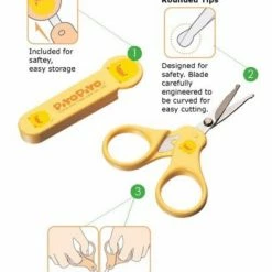 Piyo Piyo Baby Nail Scissors 830174 Yellow/ Orange