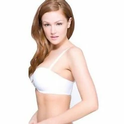 QT Intimates Everyday Bras La Leche League QT Strapless Convertible Lift Bra 1103 White 40DD