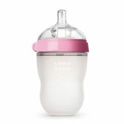 Comotomo Inc. Comotomo Medium Flow BPA Free Baby Bottle Pink 8 Ounce 1-Count
