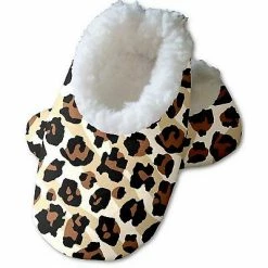 Snoozies Baby's Fleece Lined Footies, Leopard Zebra Medium, 3-6m