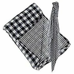 Not Applicable Lulujo Baby Cotton Reversible Muslin Swaddling Blanket Classic Navy