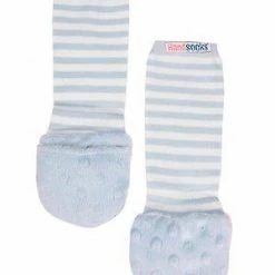 Handsocks Baby Warm Furry Mittens By Handsocks Blue X-Small