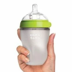 Comotomo Inc. Comotomo Medium Flow BPA Free Baby Bottle Green 8 Ounce 1-Count