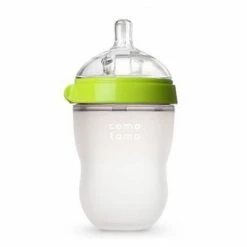 Comotomo Inc. Comotomo Medium Flow BPA Free Baby Bottle Green 8 Ounce 1-Count