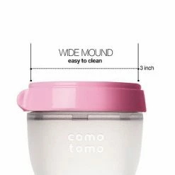Comotomo Inc. Comotomo Medium Flow BPA Free Baby Bottle Pink 8 Ounce 1-Count