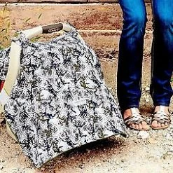 Carseat Canopy Baby Car Seat Cover Blanket Cotton Hawkslee Design