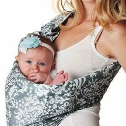 Hotslings Adjustable Pouch Baby Sling, Overcast, Large