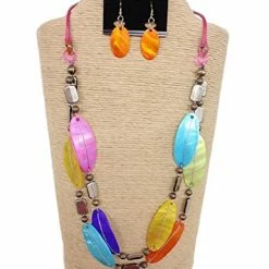 Custom Jewelry 2 Strand Necklace With Wax Cord And Lip Shells Set By IVETH 23 Custom Jewelry 2 Strand Necklace With Wax Cord And Lip Shells Set By IVETH