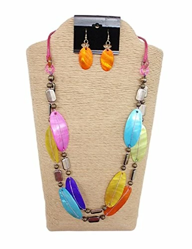 Custom Jewelry 2 Strand Necklace With Wax Cord And Lip Shells Set By IVETH 12 Custom Jewelry 2 Strand Necklace With Wax Cord And Lip Shells Set By IVETH