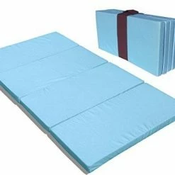 MamaDoo Kids Foldable Play Yard Mattress Or Sleep Mat Blue