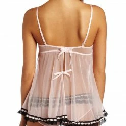 Jezebel Women's Ruffles Galore Babydoll Set Pink Large