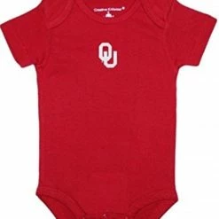 Creative Knitwear Newborn Baby Onesie Creepers (3-6, Oklahoma Sooners) FOU303 CR