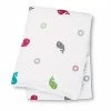 Lulujo Baby Cotton Muslin Swaddling Blanket Whales