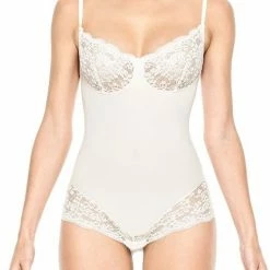 SPANX Lust Have Slimming Teddy 2441 Elegant Pearl Small SHAPEwear