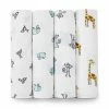 Aden + Anais Classic Muslin Swaddle Blanket, Jungle Jam, 4 Count