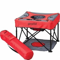 Gear KidCo Go-Pod Portable Folding Activity Seat P7003 Cardinal