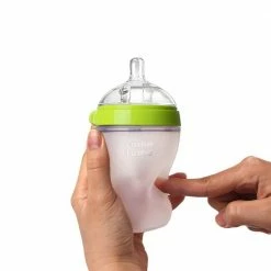 Comotomo Inc. Comotomo Medium Flow BPA Free Baby Bottle Green 8 Ounce 2-Count