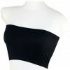 MB Trend Seamless Tube Bandeau Top SS1102 Black One Size Everyday Bras