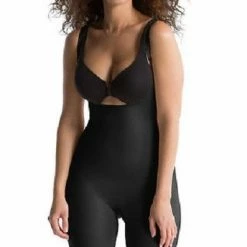 SHAPEwear SPANX Slimplicity Open Bust Suit 991 Black X-Large