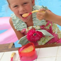 Baby Dipper Feeding Set, Pink - New Larger 6-ounce Non-slip Bowl, Easy One-hand 15 Baby Dipper Feeding Set, Pink - New Larger 6-ounce Non-slip Bowl, Easy One-hand