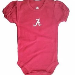 Creative Knitwear Newborn Baby Puff Sleeve Creepers (0-3 Months, Alabama)