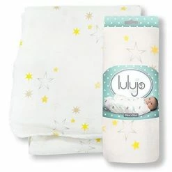 Lulujo Bamboo Swaddling Wrap (Twinkle Stars)