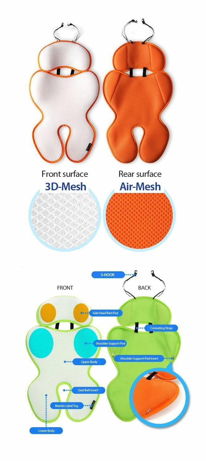 Gear Manito Breath Royal Plus 3D Mesh BPST-49000 Stroller & Car Seat Pad Red 9 Gear Manito Breath Royal Plus 3D Mesh BPST-49000 Stroller & Car Seat Pad Red
