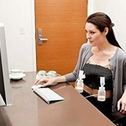 Simple Wishes Hands Free Breastpump Bra, Pink, XS-M Nursing Bras