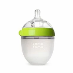 Comotomo Inc. Comotomo Slow Flow BPA Free Baby Bottle Green 5 Ounce 1-Count