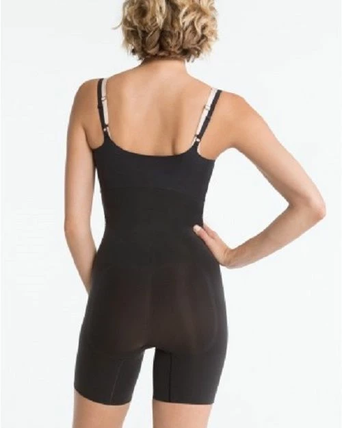 SHAPEwear SPANX Shape My Day Open-Bust Mid-Thigh Bodysuit PS5615 Black 1X 4 SHAPEwear SPANX Shape My Day Open-Bust Mid-Thigh Bodysuit PS5615 Black 1X