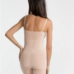 SPANX OnCore Sculptsuit Mid-Thigh Shapesuit SS1715 Soft Nude Large SHAPEwear