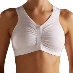 Tytex Carefix Bianca Front Velcro Closure Cotton Comfort Bra #321150 White Large Everyday Bras