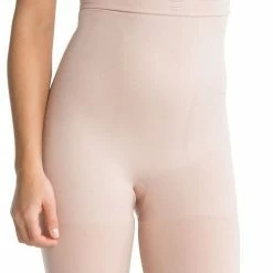 SHAPEwear SPANX Slim Cognito High Waisted Mid Thigh Shaper 2433 Nude Large