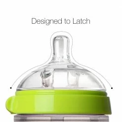 Comotomo Inc. Comotomo Medium Flow BPA Free Baby Bottle Green 8 Ounce 2-Count