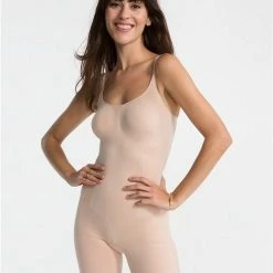 SPANX OnCore Sculptsuit Mid-Thigh Shapesuit SS1715 Soft Nude Large SHAPEwear