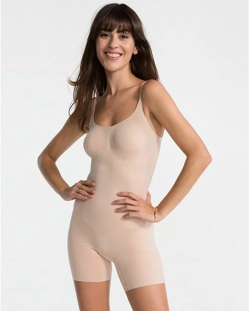 SPANX OnCore Sculptsuit Mid-Thigh Shapesuit SS1715 Soft Nude Large SHAPEwear 3 SPANX OnCore Sculptsuit Mid-Thigh Shapesuit SS1715 Soft Nude Large SHAPEwear